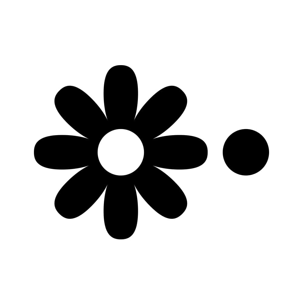 streamers clipart black and white flower